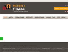 Tablet Screenshot of meher4fitness.com